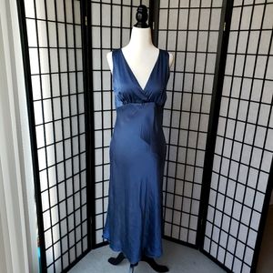 Blue, Vneck dress
